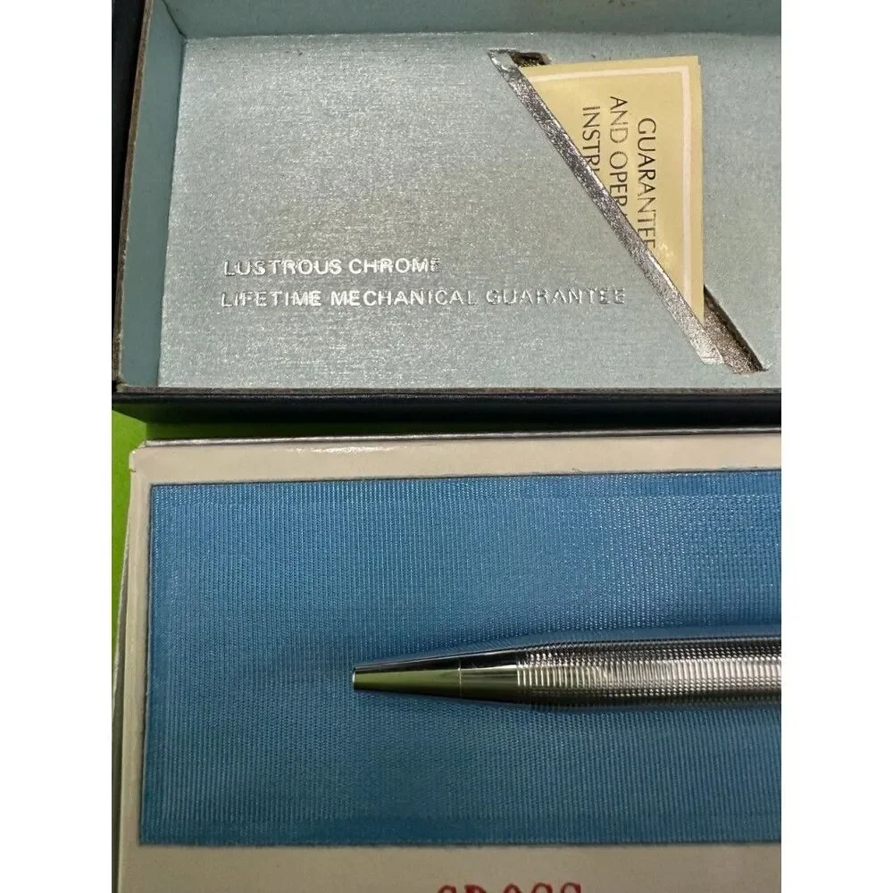 Chrome Cross Chrome #3502 Ballpoint Pen Complete Box/Instruct.